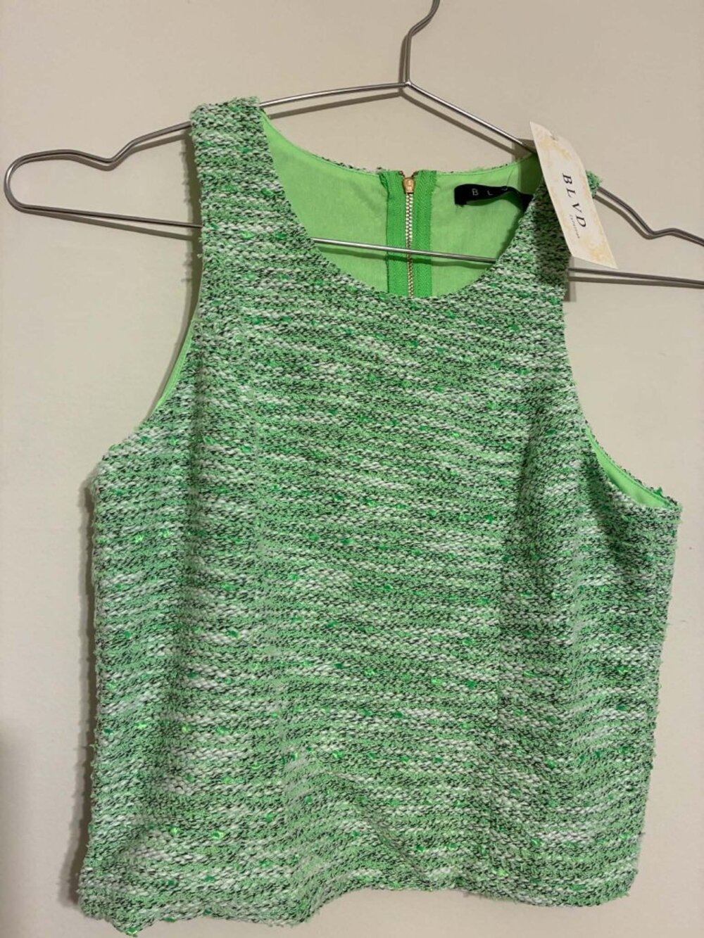 Blvd Style Green Knit Top - New with Tags